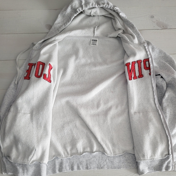 PINK Victoria's Secret Hoodie Zip Up Plus Size. - Picture 5 of 6